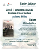 Sentieri Letterari a settembre