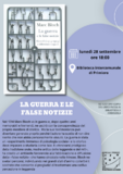 Incontro su "La guerra e le false notizie" di Marc Bloch