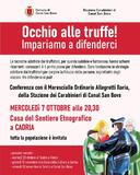 Occhio alle truffe! Impariamo a difenderci