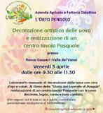 Decorazione artistica delle uova e realizzazione di un centro tavola Pasquale