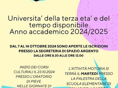 Primiero, Università della terza età: iscrizioni fino al 14 ottobre