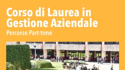 Laurea in Gestione Aziendale (corso Part-time) presentazioni a Primiero e Lamon