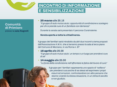 CuraInsieme: percorso di supporto per i Caregiver Familiari a Primiero