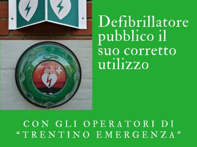 Primiero, corso sull'uso del defibrillatore pubblico il 27 marzo