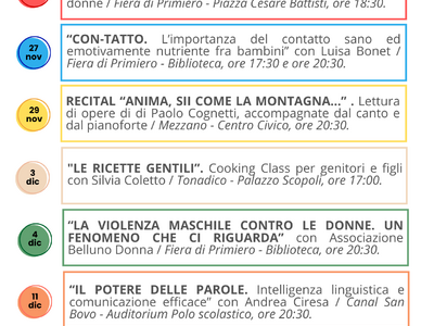 Primiero, proseguono le iniziative del progetto 